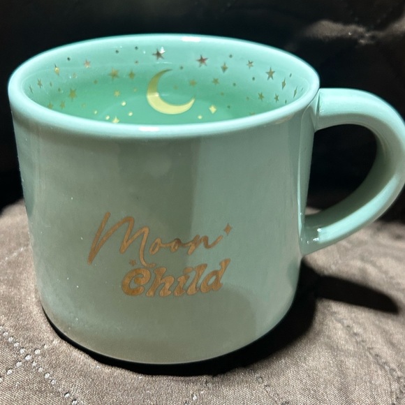 NWT-Moon Child Green Ceramic Mug - Picture 1 of 5